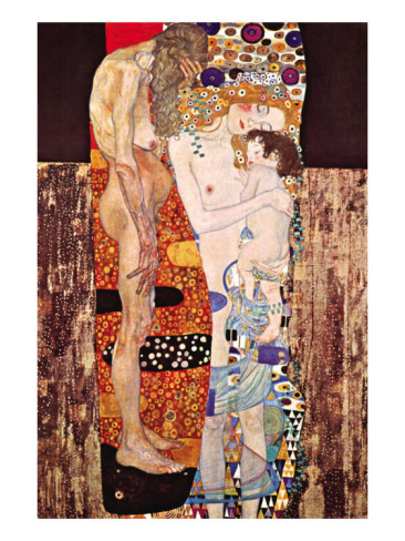 The Three Ages Of A Woman - Gustav Klimt Painting - Click Image to Close